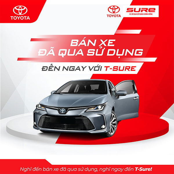 Bán xe đã qua sử dụng đến ngay với Sure Toyota Tây Ninh